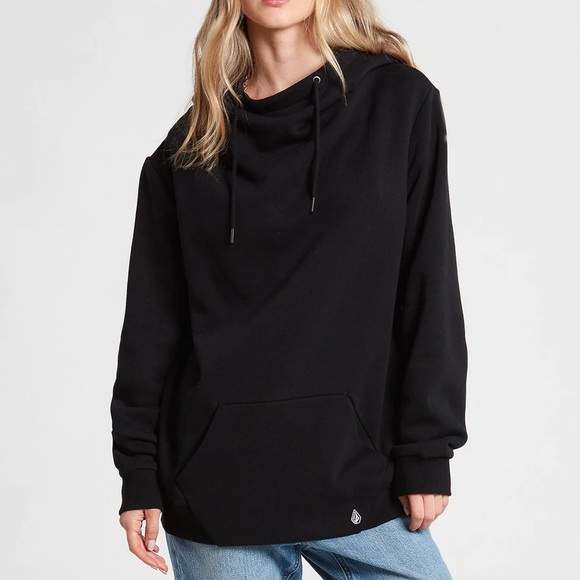 Volcom Womens Black & White Walk On By High
Neck Hoodie. Size Small. - Picture 1 of 10